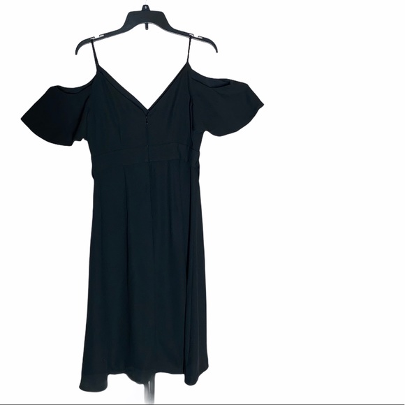 NEW Ann Taylor COLD SHOULDER FAUX WRAP DRESS 6 - Picture 13 of 15